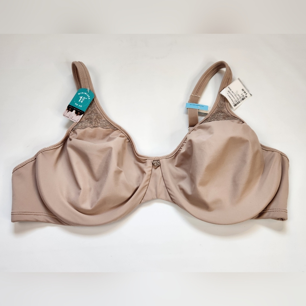 Bali Soft Beige Lace Accent Bra